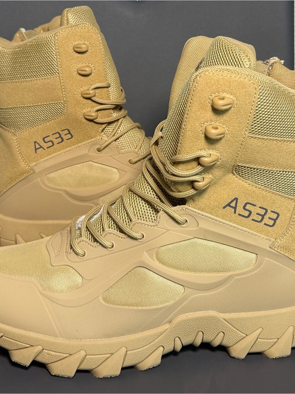 Men's A533 Army Boots Military Tactical Hiking Size 10